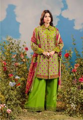 WSS25P3008-Sehreen Unstitched 3-Piece Floral Splendor Lawn Collection 2025 By Bonanza Satrangi