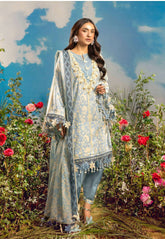 WSS25P3009-Breeze Unstitched 3-Piece Floral Splendor Lawn Collection 2025 By Bonanza Satrangi