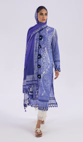 Sana Safinaz Classics Lawn - Unstitched 3 Piece Suit - SS25CV2-01 - Summer Collection 2025