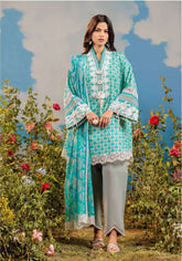 WSS25P3003-Sea Life Unstitched 3-Piece Floral Splendor Lawn Collection 2025 By Bonanza Satrangi