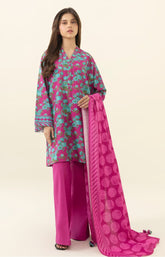 U2D-DY23V6-10WS-Unstitched 3-Piece Printed Lawn Summer Collection 2025 By Sapphire