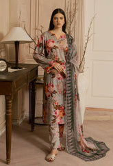 Feathers Dewdrop Lawn- Unstitched 3 Piece Suit - FT-448-UNS - Summer Collection 2025