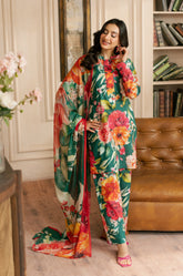 Feathers Dewdrop Lawn- Unstitched 3 Piece Suit - FT-454-UNS - Summer Collection 2025