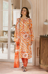 Feathers Dewdrop Lawn- Unstitched 3 Piece Suit - FT-451-UNS - Summer Collection 2025