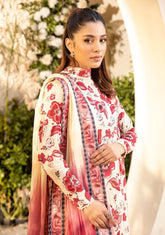 Maria.B M.Basics Elaheh Lawn - Unstitched 3 Piece Suit - MB-ELHV1-03 - Summer Collection 2025