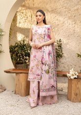 Maria.B M.Basics Elaheh Lawn - Unstitched 3 Piece Suit - MB-ELHV1-04 - Summer Collection 2025