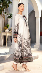 Maria.B M.Basics Elaheh Lawn - Unstitched 3 Piece Suit - MB-ELHV1-05 - Summer Collection 2025