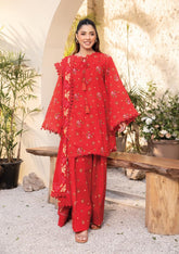 Maria.B M.Basics Elaheh Lawn - Unstitched 3 Piece Suit - MB-ELHV1-01 - Summer Collection 2025