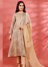 Nishat Lawn - Unstitched 3 Piece Suit - 42201598-R - Summer Collection 2025