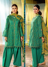 Maria.B M.Basics Elaheh Lawn - Unstitched 3 Piece Suit - MB-CUS25-704A - Summer Collection 2025