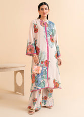 Binaas Abnoor Lawn- Unstitched 2 Piece Suit - BN-ABN2P2508 - Summer Collection 2025