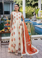 Dastoor Premium Lawn - Unstitched 3 Piece Suit - VOL-13 - PF062523 - Summer Collection 2025