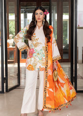 Dastoor Premium Lawn - Unstitched 3 Piece Suit - VOL-13 - PF062527 - Summer Collection 2025