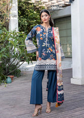 Dastoor Premium Lawn - Unstitched 3 Piece Suit - VOL-13 - PF062529 - Summer Collection 2025