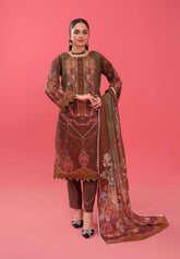 Moco Print Lawn- Unstitched 3 Piece Suit - MOCO8 - Summer Collection 2025