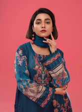 Moco Print Lawn- Unstitched 3 Piece Suit - MOCO9 - Summer Collection 2025