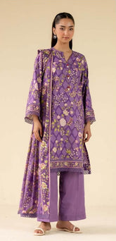 Beyond East Beena Lawn- Unstitched 3 Piece Suit - WUE-154531 - Summer Collection 2025
