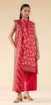 Beyond East Beena Lawn- Unstitched 3 Piece Suit - WUE-154539 - Summer Collection 2025