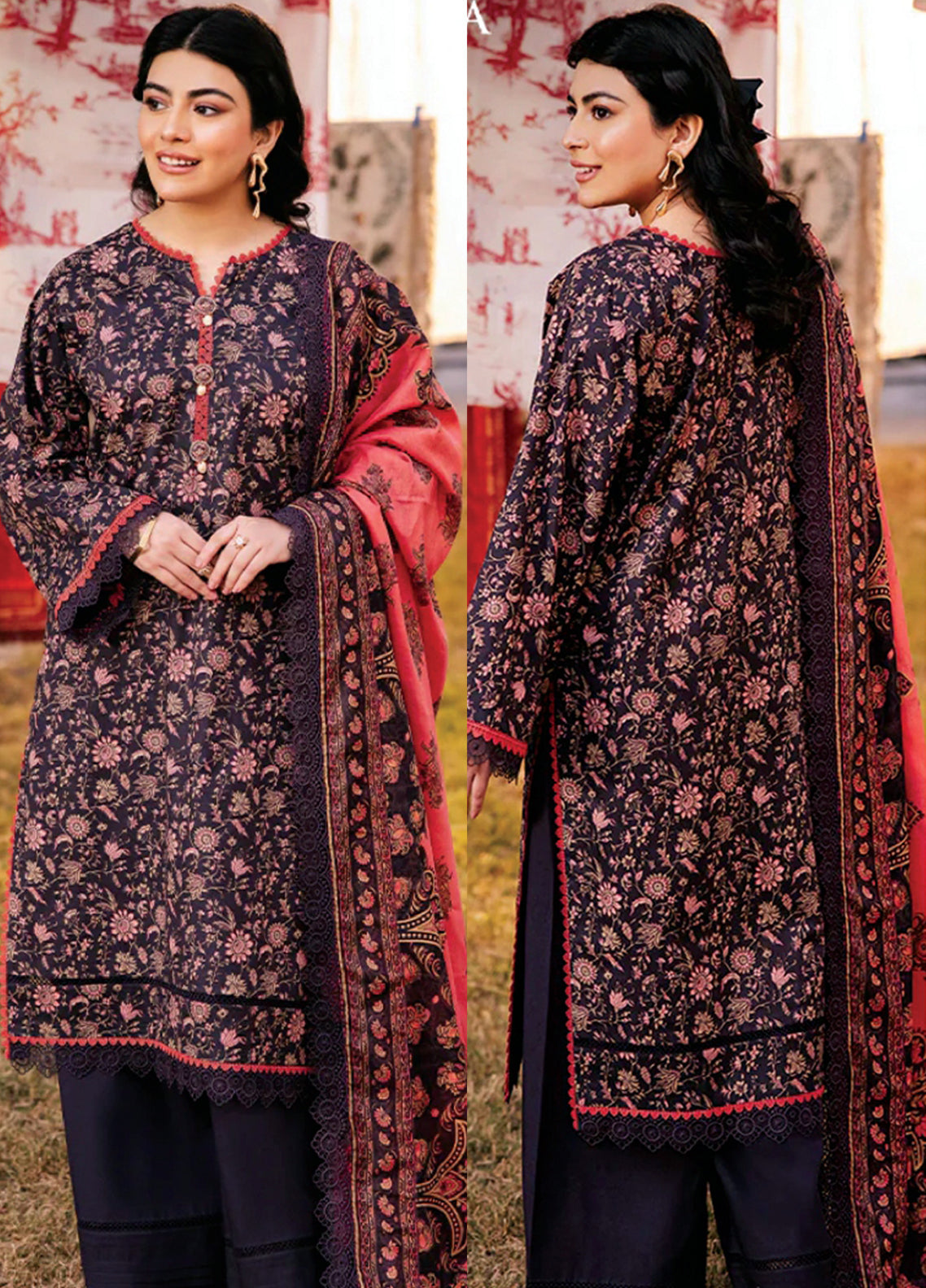 Asim Jofa Lawn - Unstitched 3 Piece Suit - AJUBJ-18 - Summer Collection 2026