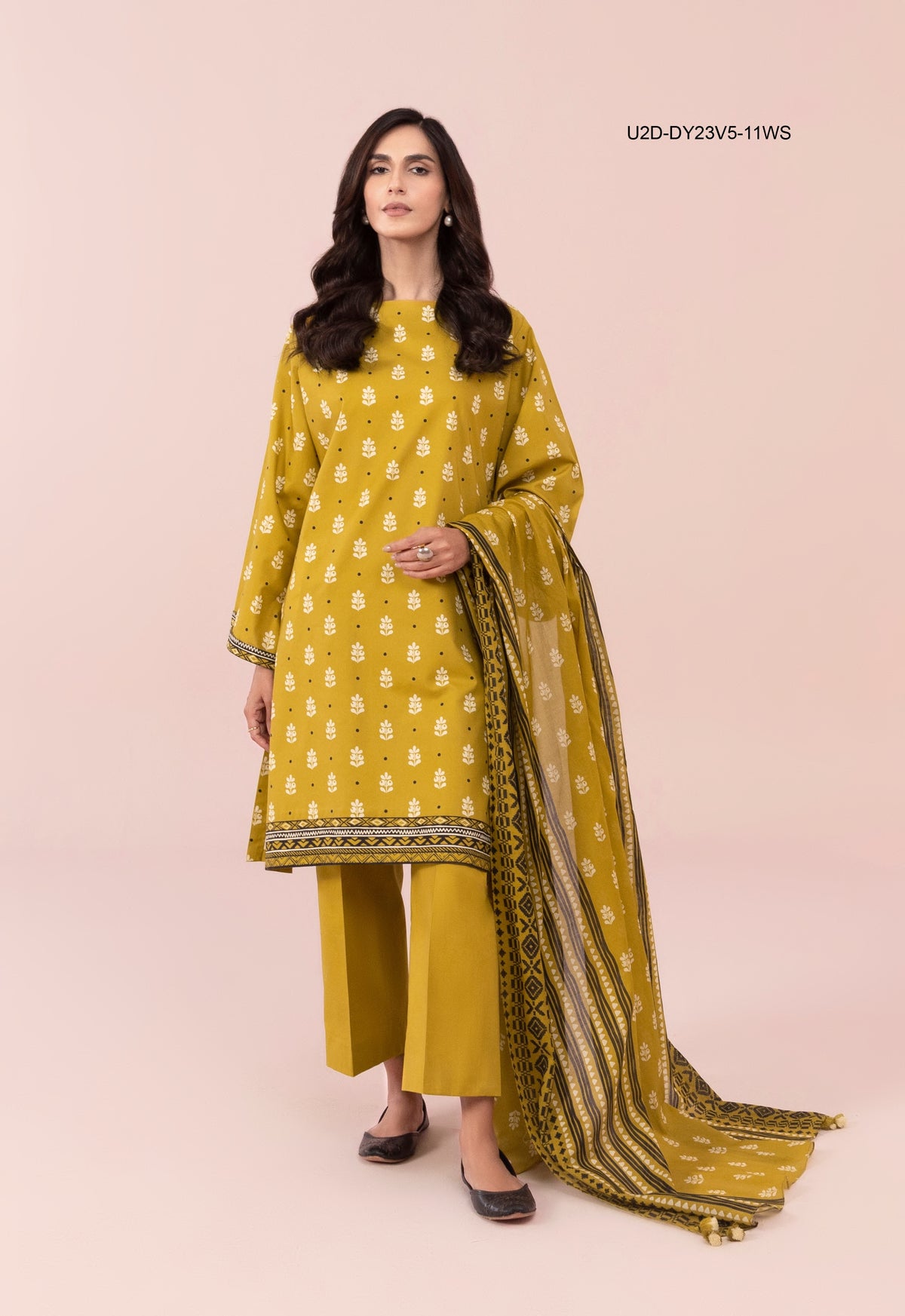 U2D-DY23V5-11WS-Unstitched 3-Piece Printed Lawn  Summer Collection 2025 By Sapphire