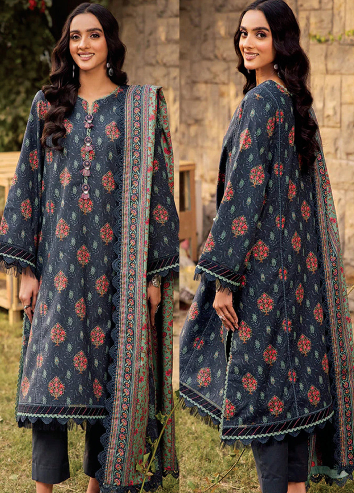 Asim Jofa Lawn - Unstitched 3 Piece Suit - AJUBJ-17 - Summer Collection 2026