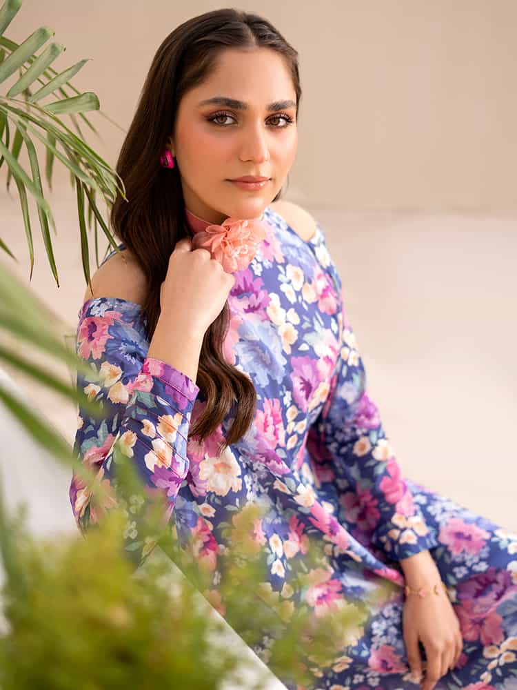 Binaas Nihsa Lawn- Unstitched 2 Piece Suit - BN-NSH2P2501-06 - Summer Collection 2025