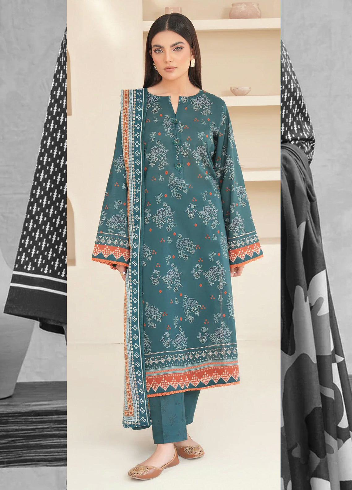 Lime Light - Unstitched 3 Piece Suit - U2503 - Summer Collection 2025
