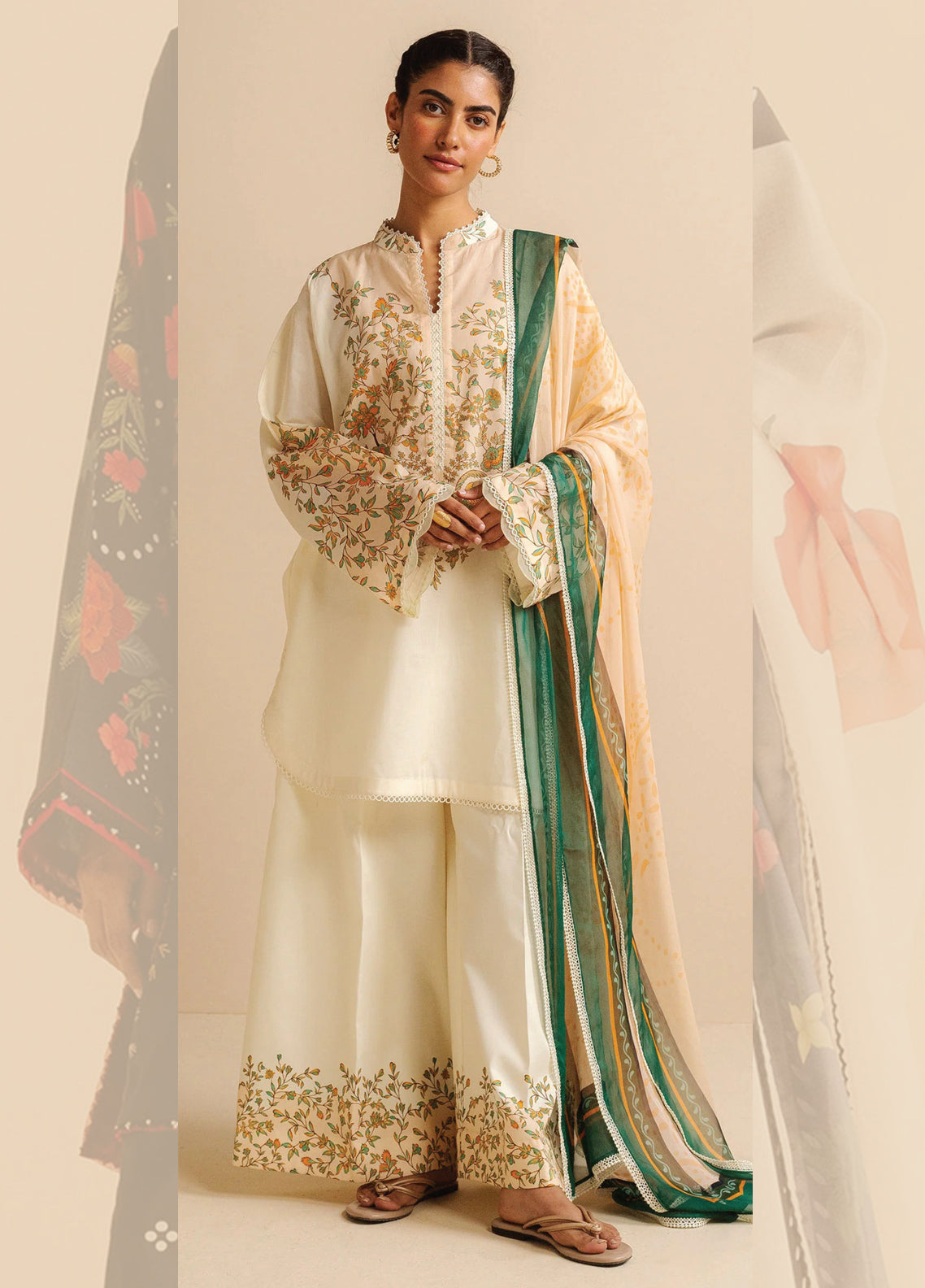 Zara Shahjahan COCO Lawn Prints - Digital Printed Unstitched 3 Piece Suit - NISA-4A - Summer Collection 2025
