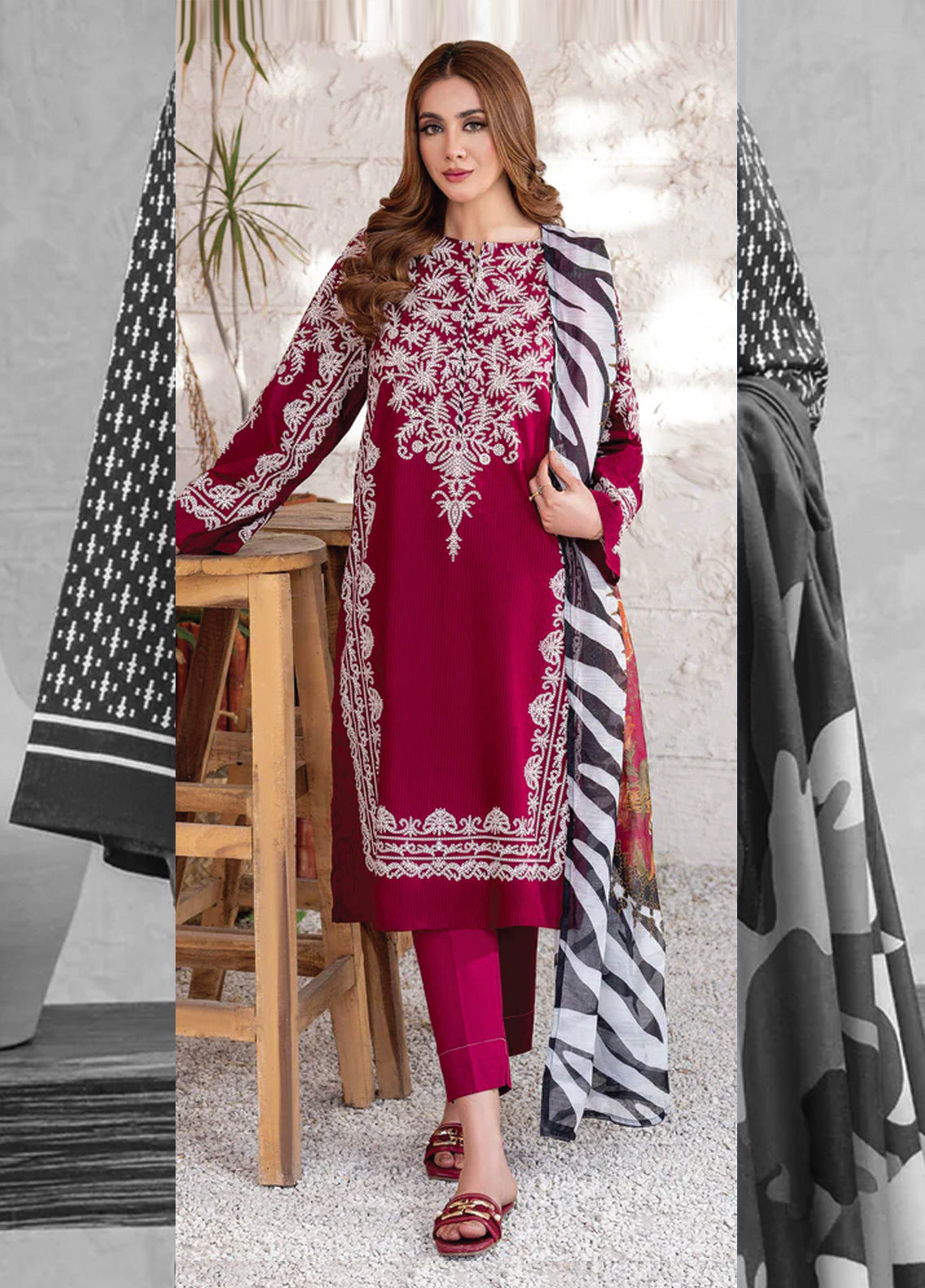 Lime Light - Unstitched 3 Piece Suit - U2504 - Summer Collection 2025