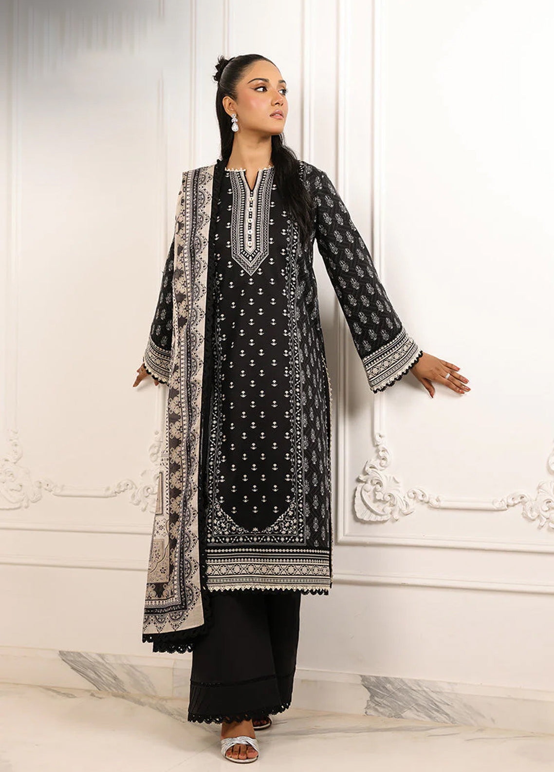 Asim Jofa Lawn - Unstitched 3 Piece Suit - AJMCH-20 - Summer Collection 2026