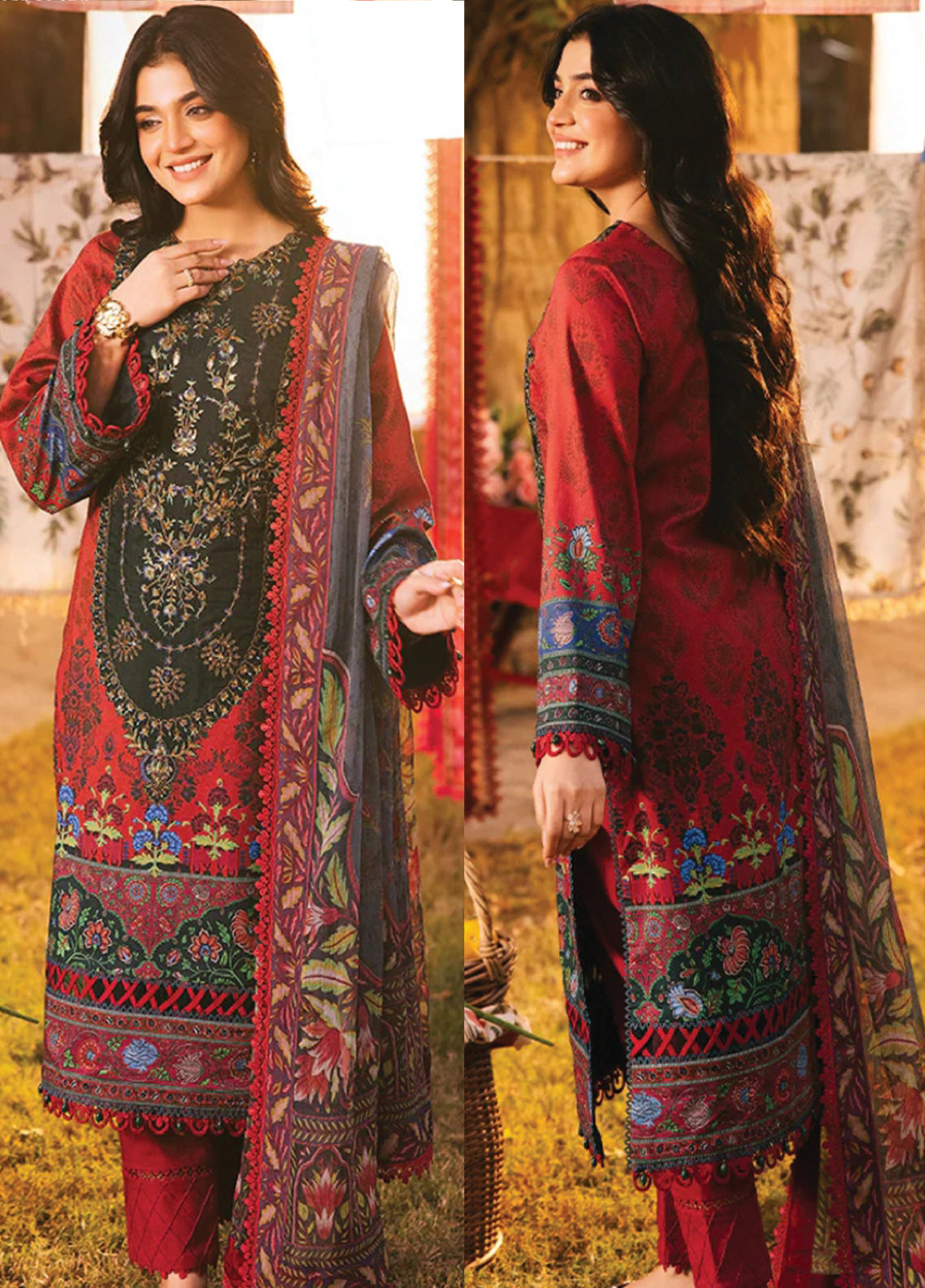 Asim Jofa Lawn - Unstitched 3 Piece Suit - AJUBJ-06 - Summer Collection 2026