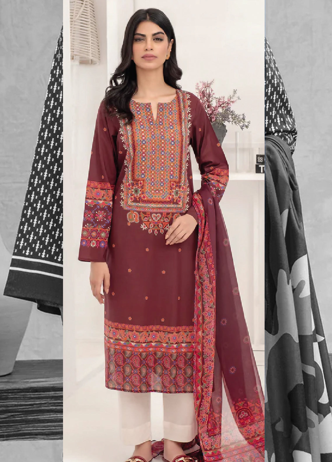 Lime Light - Unstitched 3 Piece Suit - U2505 - Summer Collection 2025
