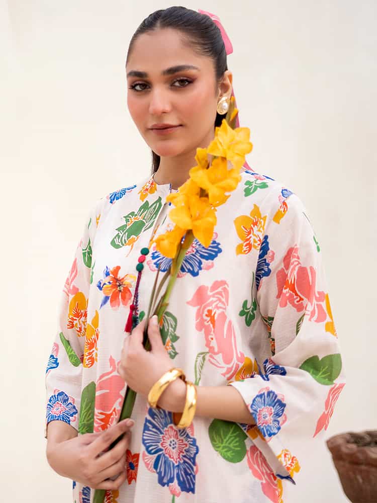 Binaas Nihsa Lawn- Unstitched 2 Piece Suit - BN-NSH2P2501-12 - Summer Collection 2025