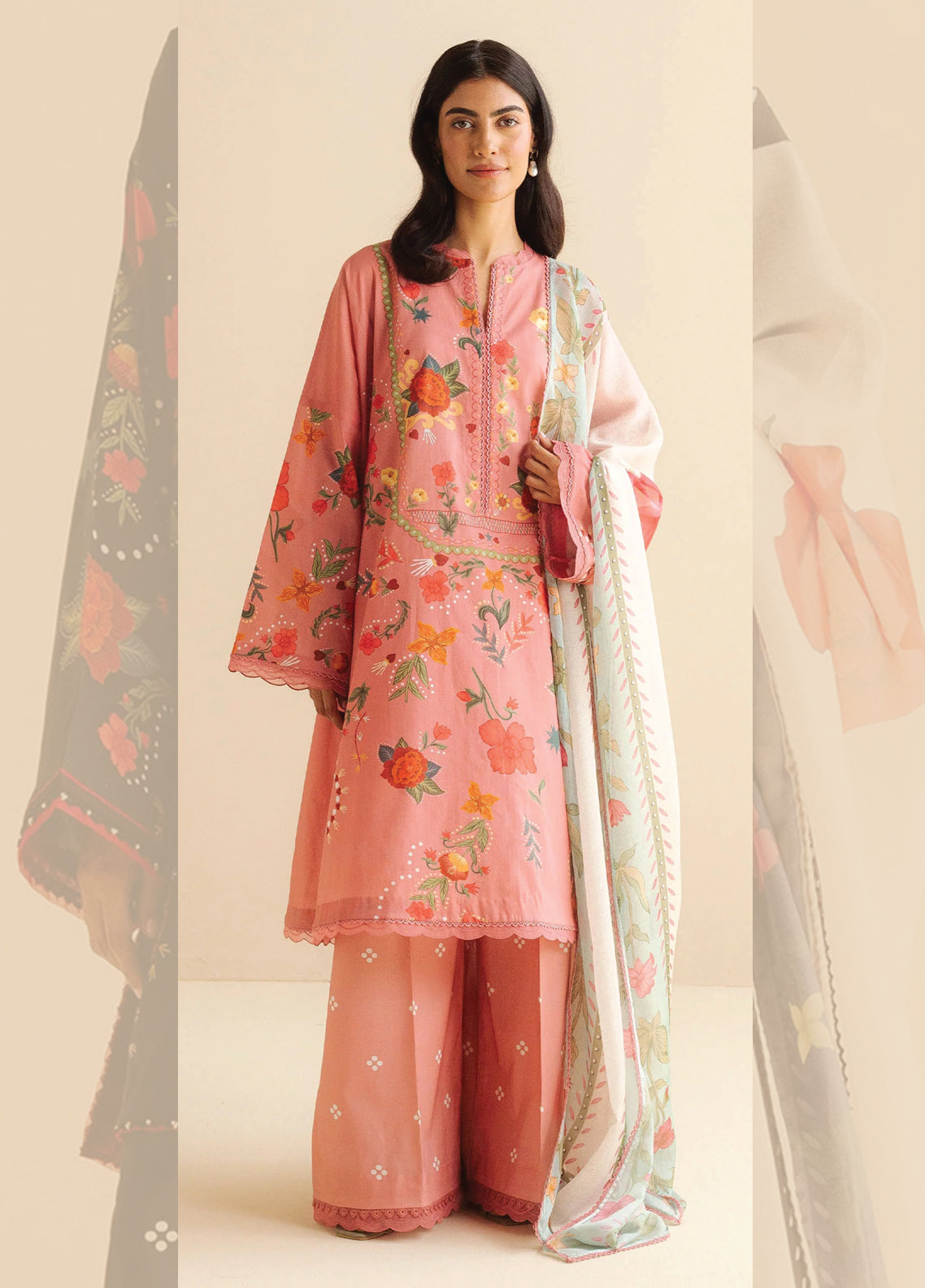 Zara Shahjahan COCO Lawn Prints - Digital Printed Unstitched 3 Piece Suit - NYRA-5B - Summer Collection 2025