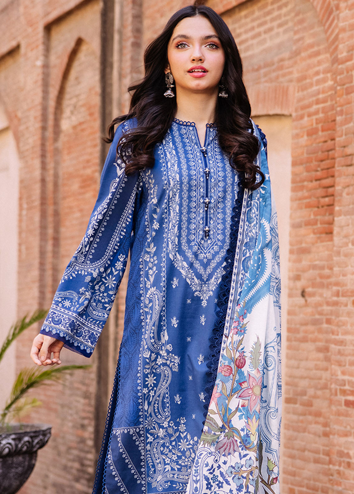 Asim Jofa Lawn - Unstitched 3 Piece Suit - AJBB-02 - Summer Collection 2025