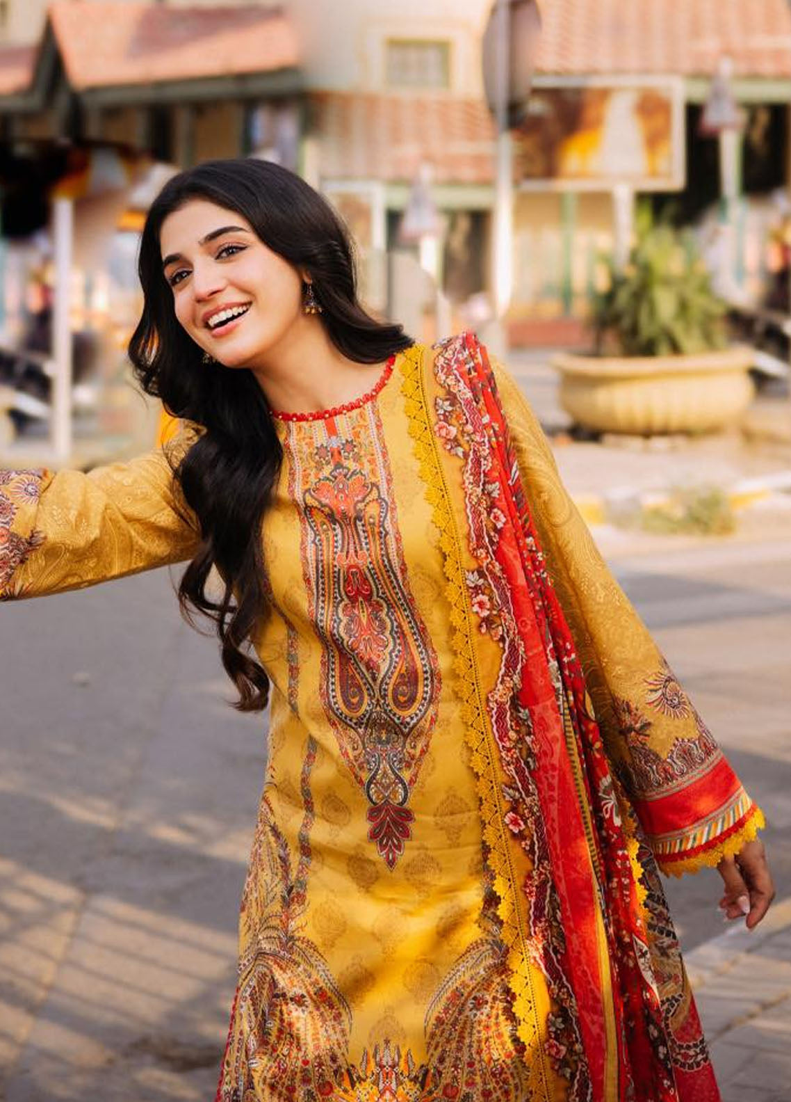 Asim Jofa Lawn - Unstitched 3 Piece Suit - AJBB-08 - Summer Collection 2025