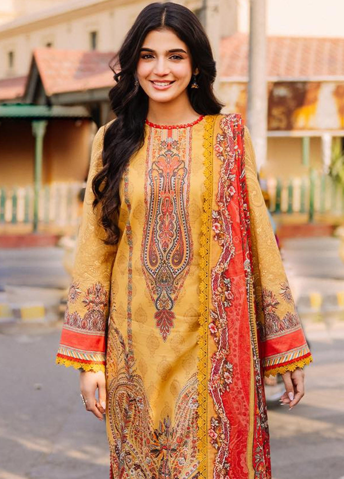 Asim Jofa Lawn - Unstitched 3 Piece Suit - AJBB-08 - Summer Collection 2025