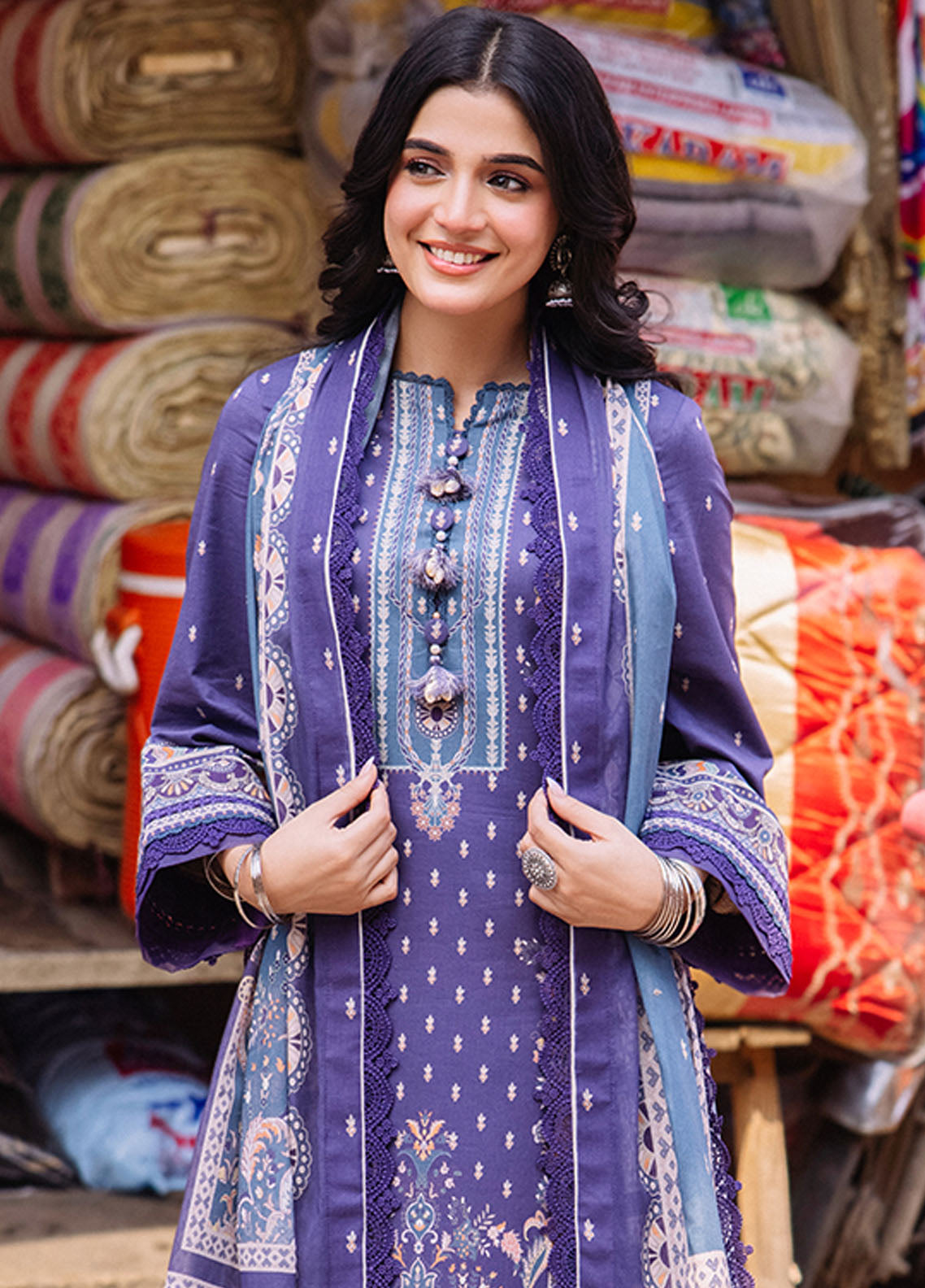 Asim Jofa Lawn - Unstitched 3 Piece Suit - AJBB-14 - Summer Collection 2025