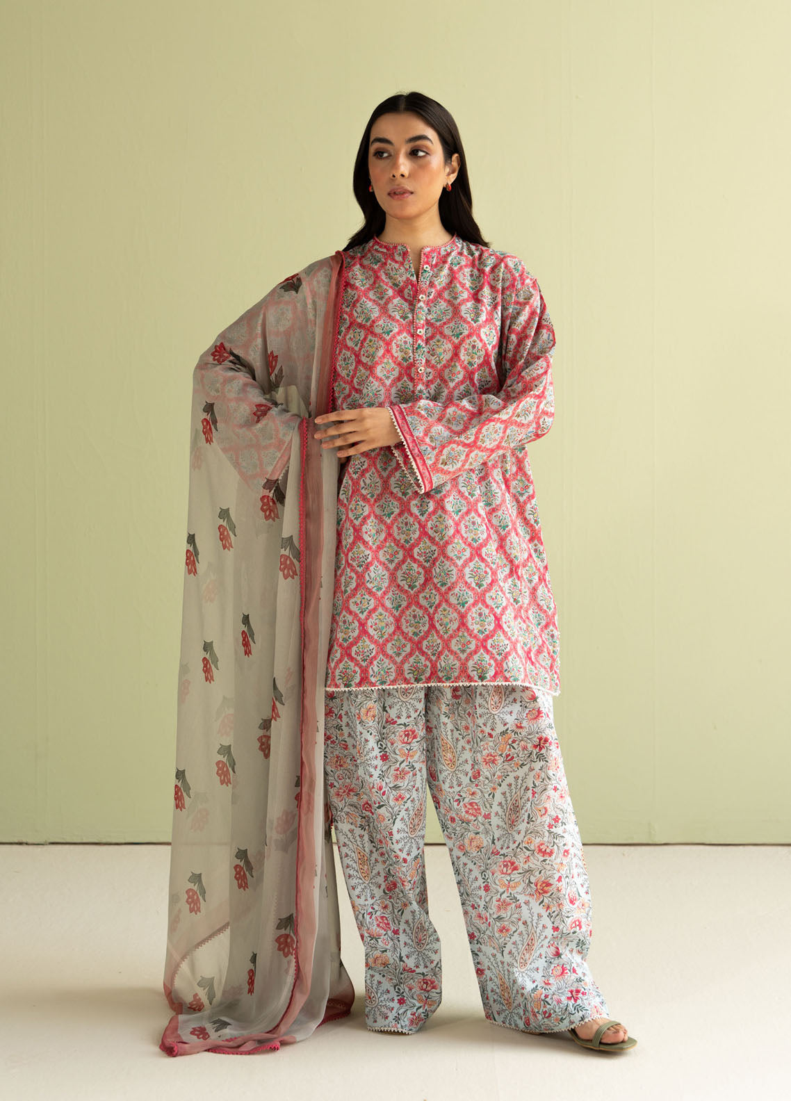 Zara Shahjahan COCO Lawn Prints - Digital Printed Unstitched 3 Piece Suit - AMAYA-10B - Summer Collection 2025