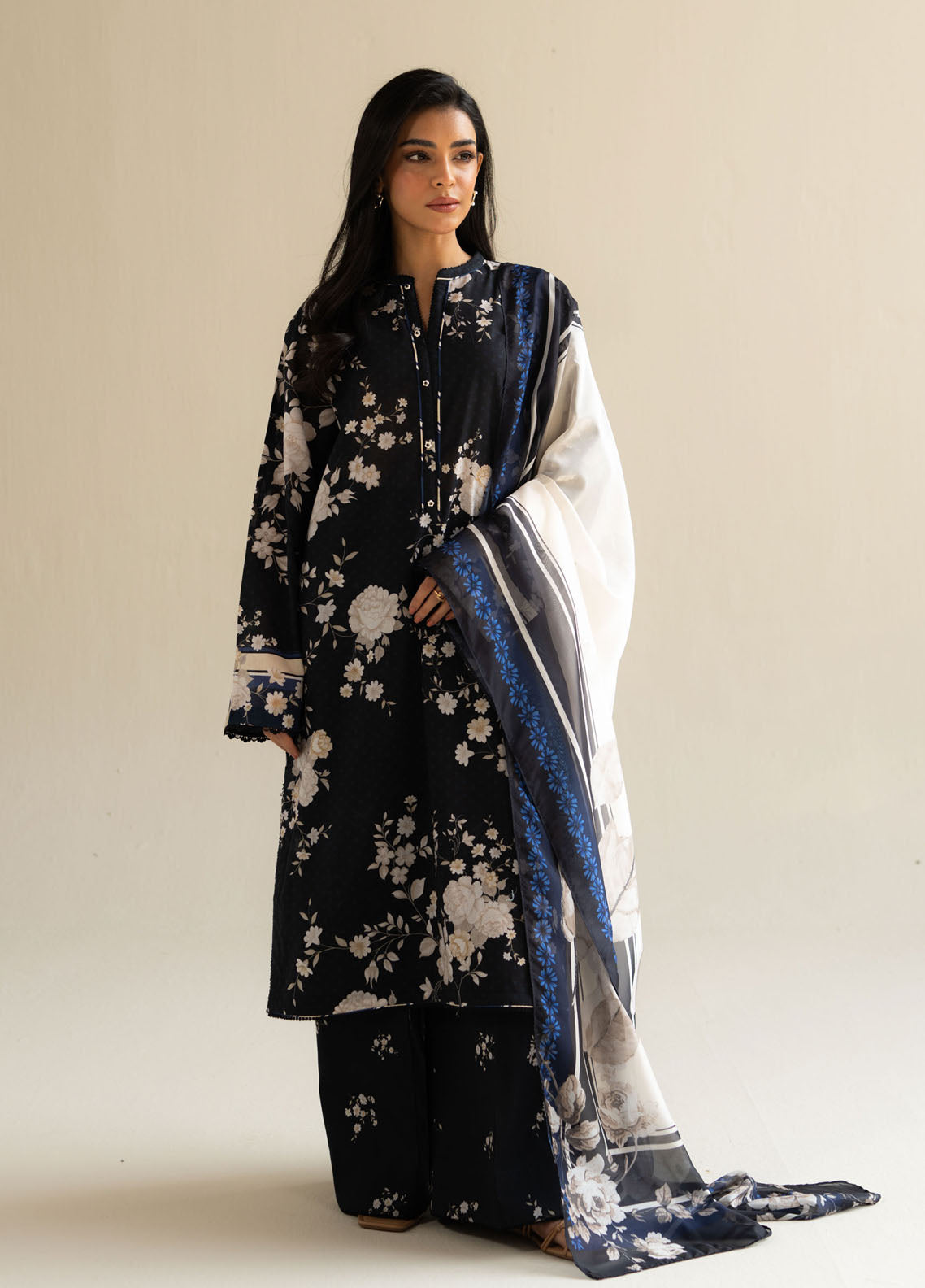 Zara Shahjahan COCO Lawn Prints - Digital Printed Unstitched 3 Piece Suit - MIA-5B - Summer Collection 2025
