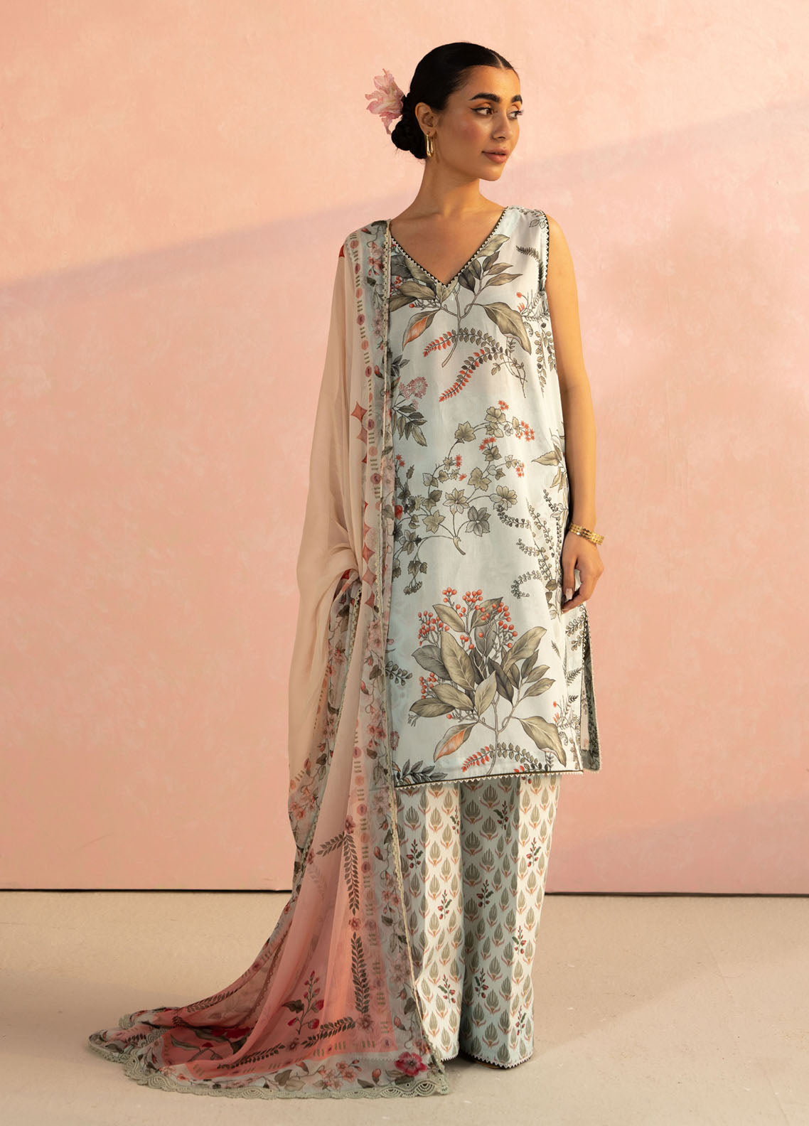 Zara Shahjahan COCO Lawn Prints - Digital Printed Unstitched 3 Piece Suit - ZOE-7A - Summer Collection 2025
