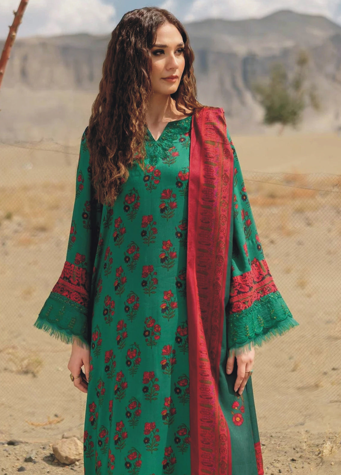 Maria.B M.Basics VISCOSE - Unstitched 3 Piece Suit - MB-USW24-718A - Winter Collection 2025