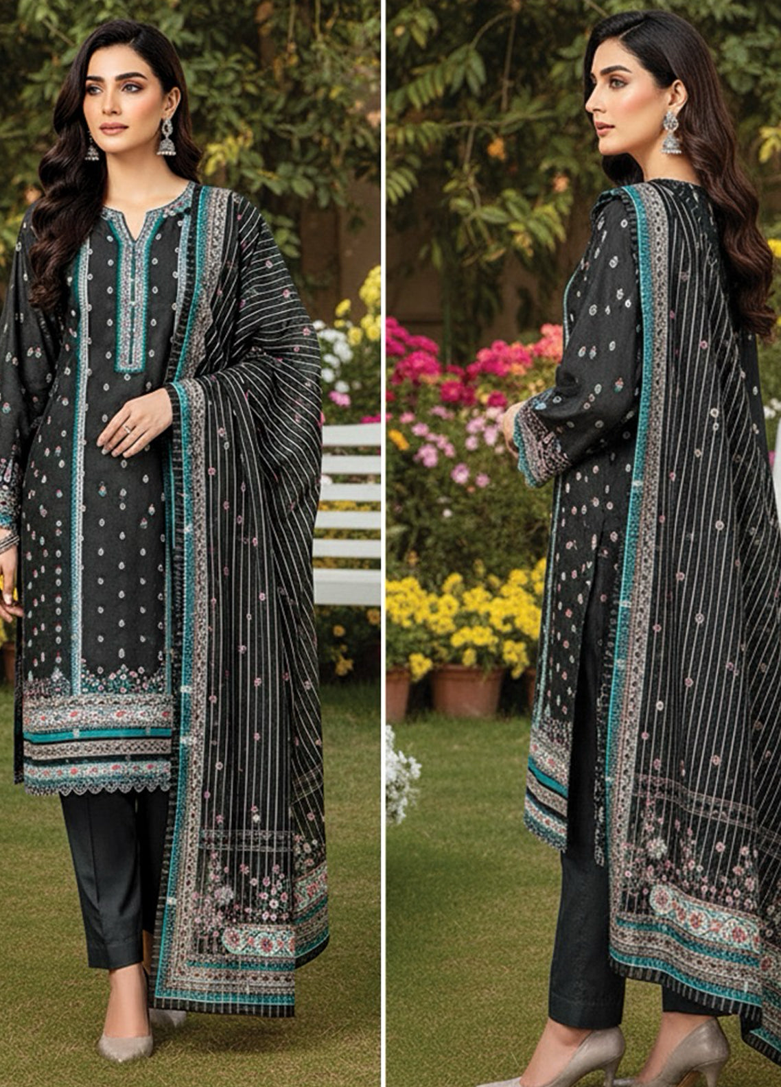 KHAADI Jacquard Cotton - Unstitched 3 Piece Suit - ALA23116 - Winter Collection 2025