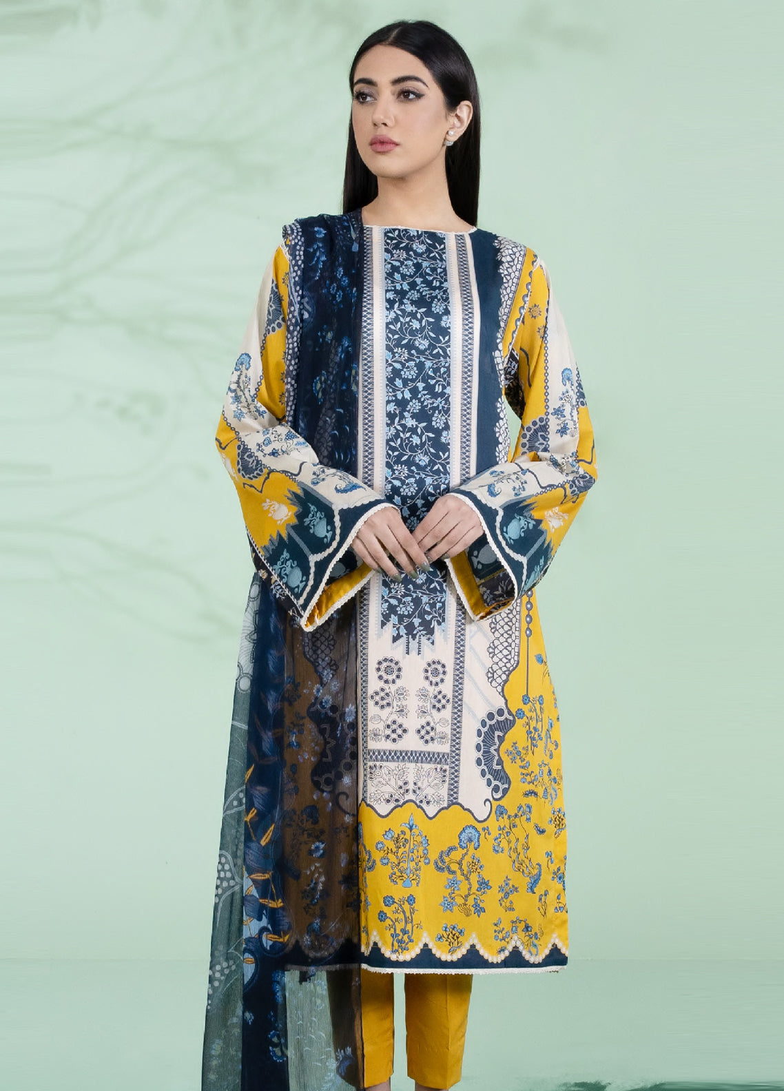 Sapphire Lawn - Unstitched 3 Piece - PDAY22V119WS - Summer Collection 2025