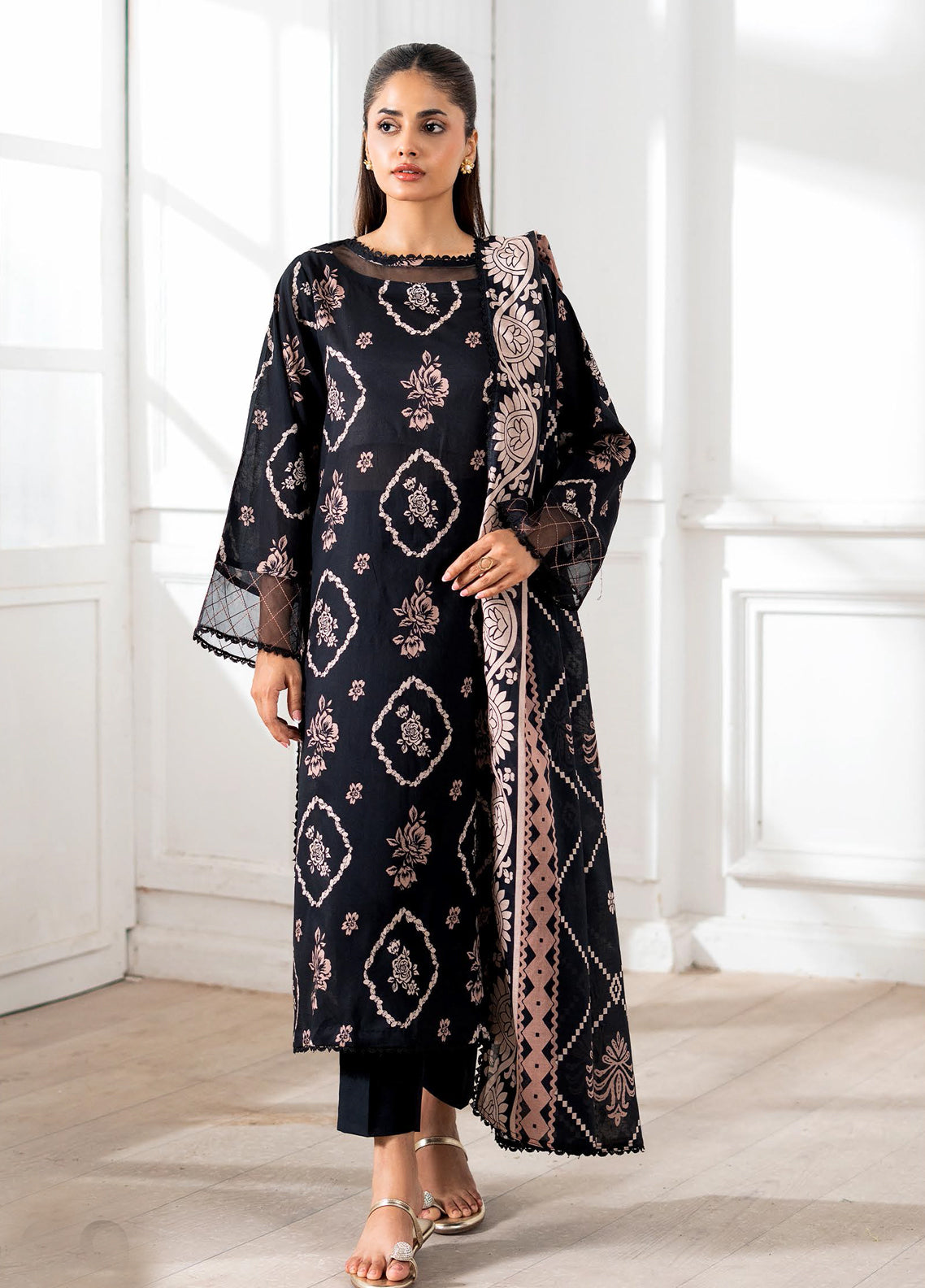 Libas Gul Jee Lawn - Unstitched 3 Piece Suit - GJ-LBS3P2509 - Summer Collection 2025