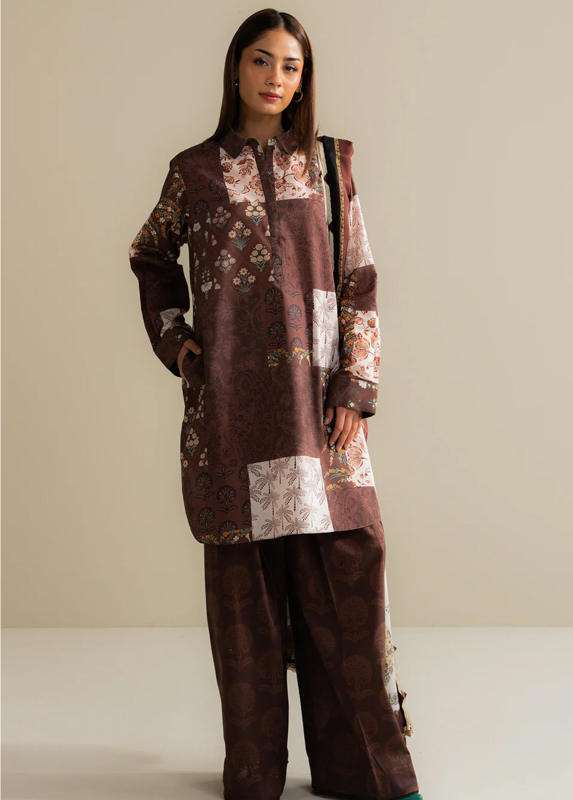 Zara Shahjahan COCO Lawn Prints - Digital Printed Unstitched 3 Piece Suit - MEVI-5B - Summer Collection 2025