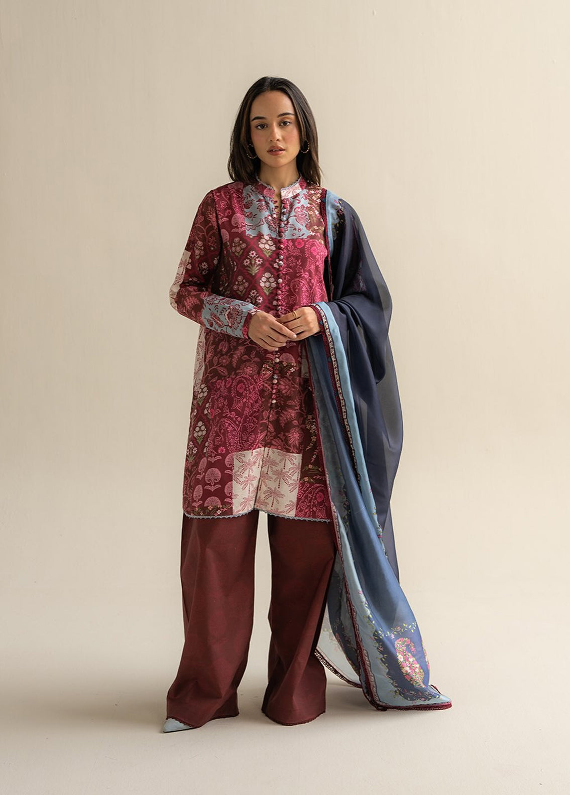 Zara Shahjahan COCO Lawn Prints - Digital Printed Unstitched 3 Piece Suit - MEVI-5A - Summer Collection 2025