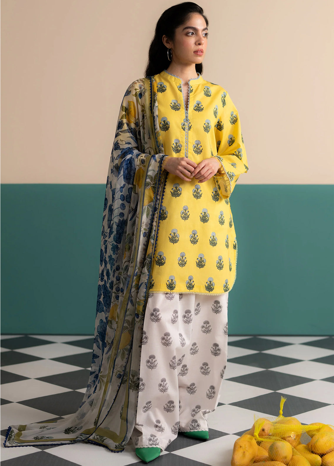 Zara Shahjahan COCO Lawn Prints - Digital Printed Unstitched 3 Piece Suit - ZOFI-4A - Summer Collection 2025