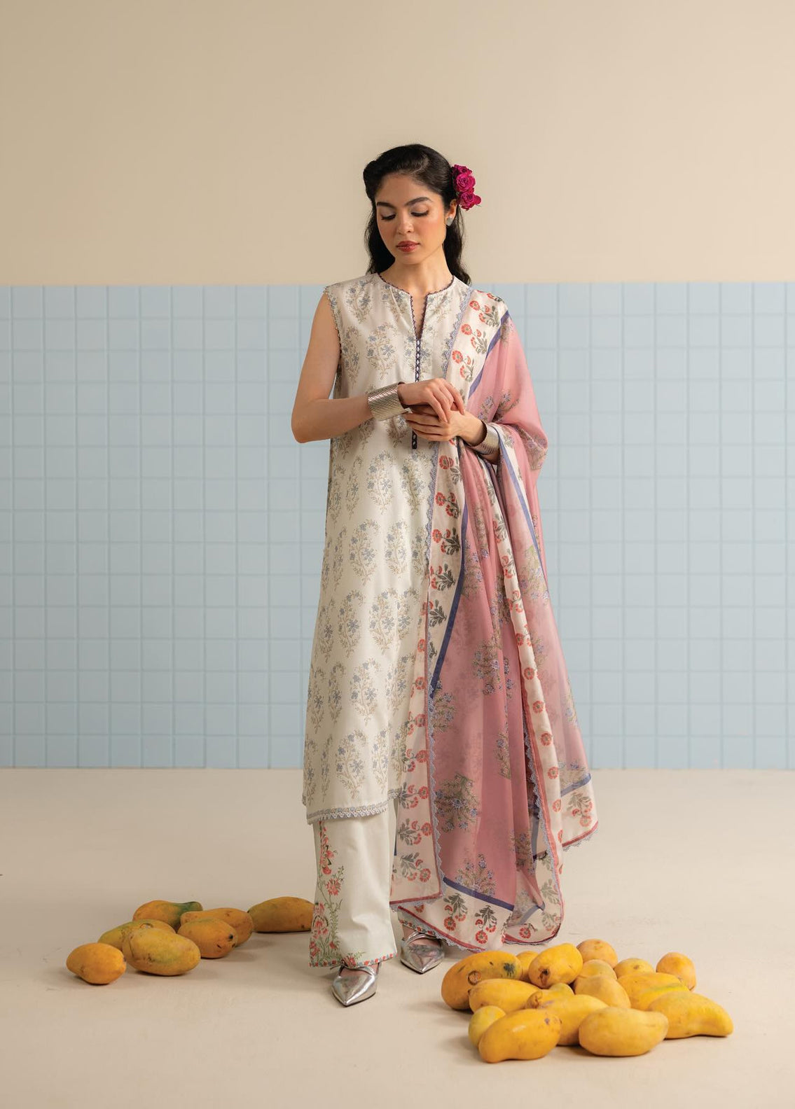 Zara Shahjahan COCO Lawn Prints - Digital Printed Unstitched 3 Piece Suit - TINSA-3B - Summer Collection 2025