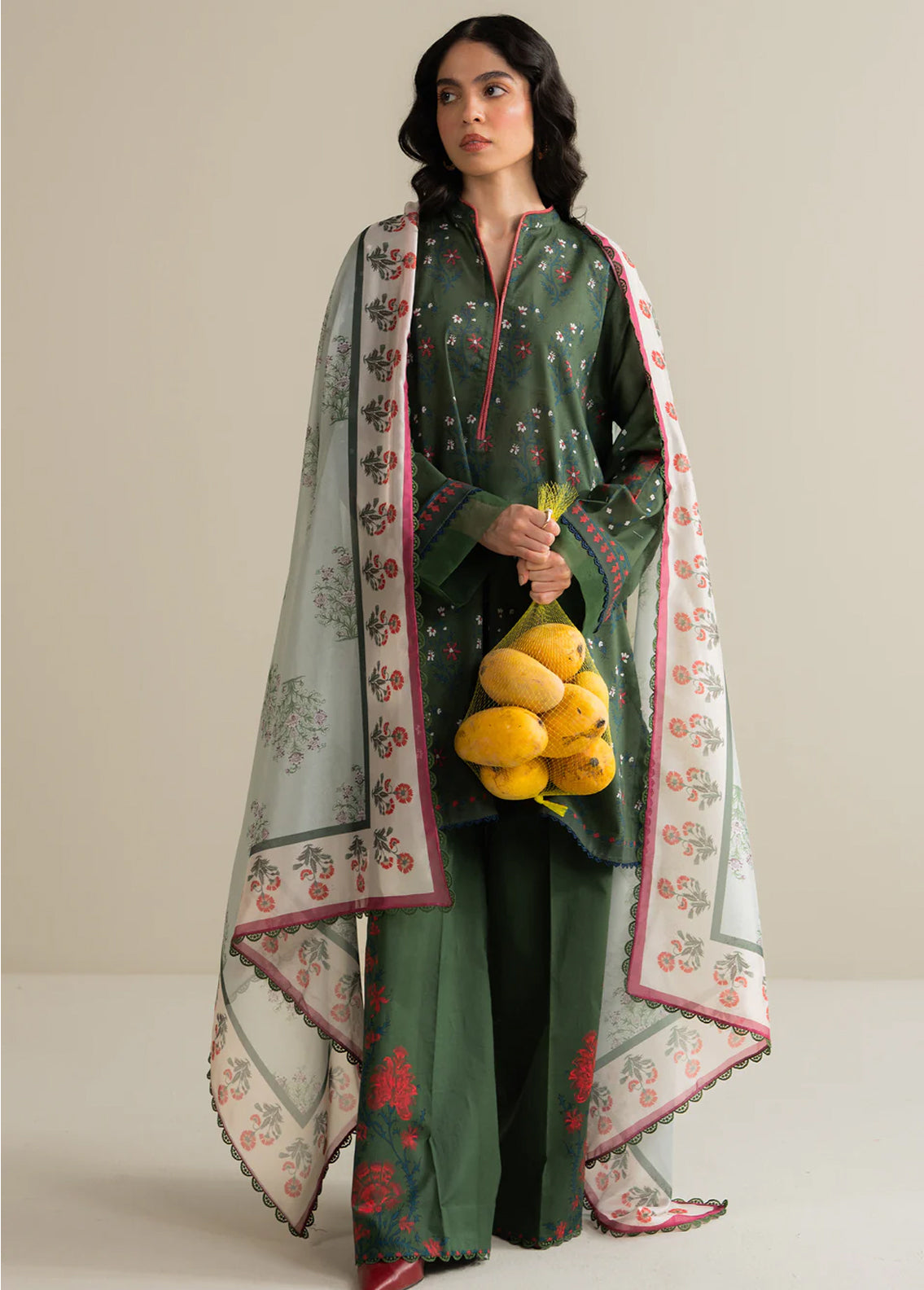 Zara Shahjahan COCO Lawn Prints - Digital Printed Unstitched 3 Piece Suit - TINSA-3A - Summer Collection 2025
